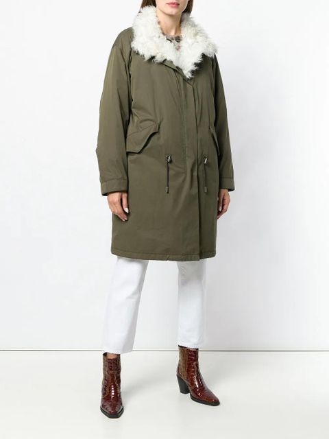 Yves Salomon padded military parka - Green
