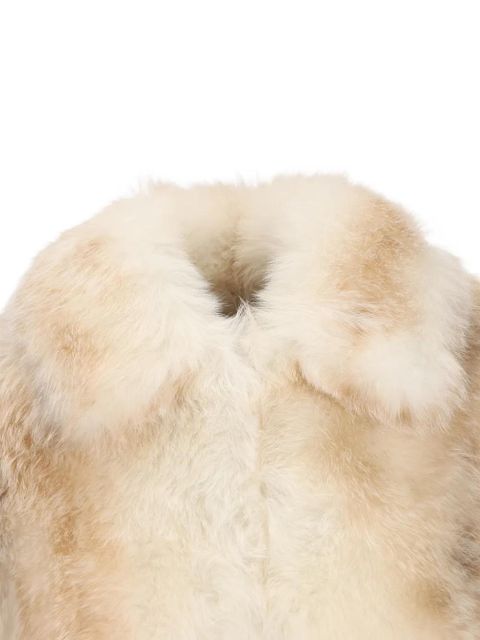 Gucci shearling belted gilet - Neutrals