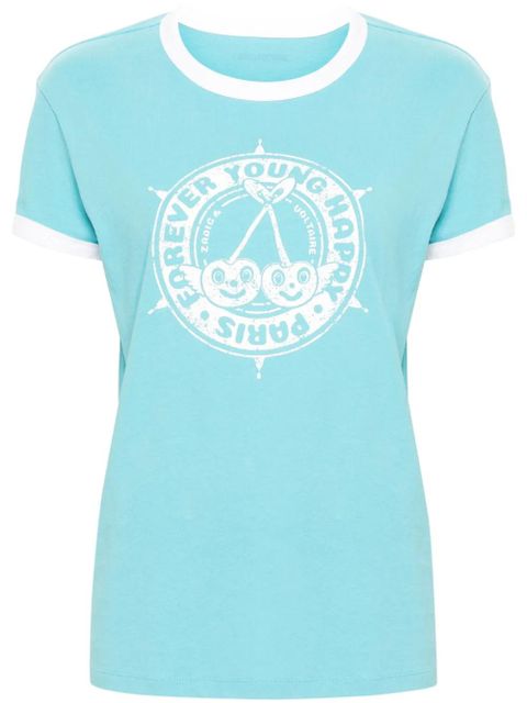 Zadig&Voltaire Walk Insignia cotton T-shirt - Blue - zdjęcie produktu nr 1