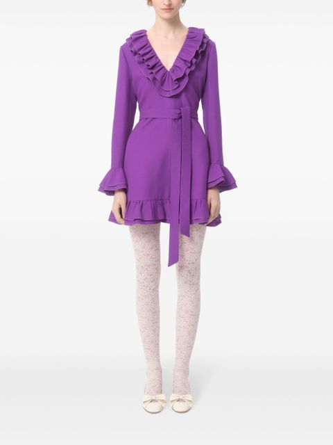 Valentino Garavani Crepe Couture mini dress - Purple