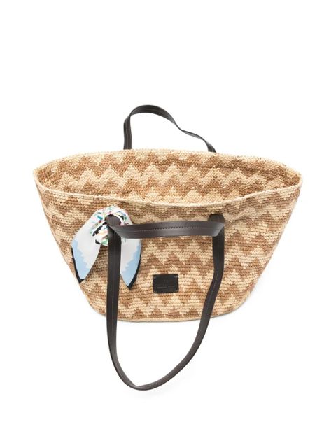 Missoni zig zag tote bag - Neutrals