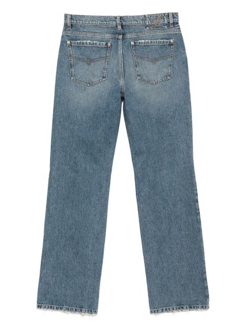 Blumarine frayed-hem jeans - Blue