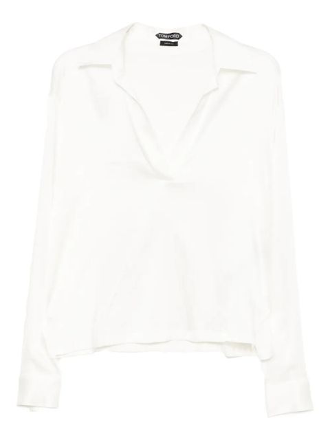 TOM FORD satin blouse - White - zdjęcie produktu nr 1