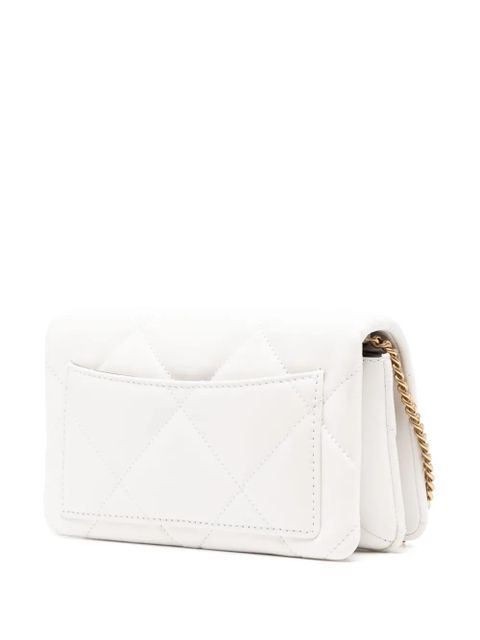 Tory Burch Kira Diamond quit chain crossbody bag - White