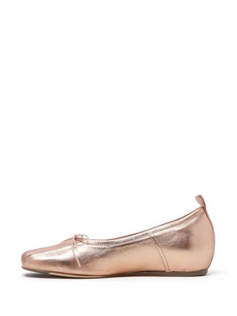 Simone Rocha pleated toe ballerina shoes - Pink