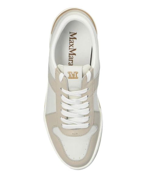 Max Mara Chillblock leather sneakers - White