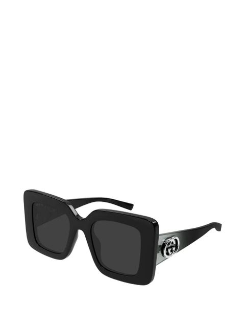 Gucci Interlocking G square-frame sunglasses - Black - zdjęcie produktu nr 2