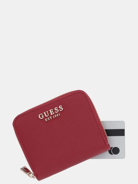 Guess portfel LAUREL damski kolor czerwony SWZG74 59137