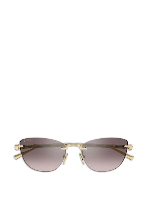 Gucci Eyewear rimless sunglasses - Gold - zdjęcie produktu nr 1
