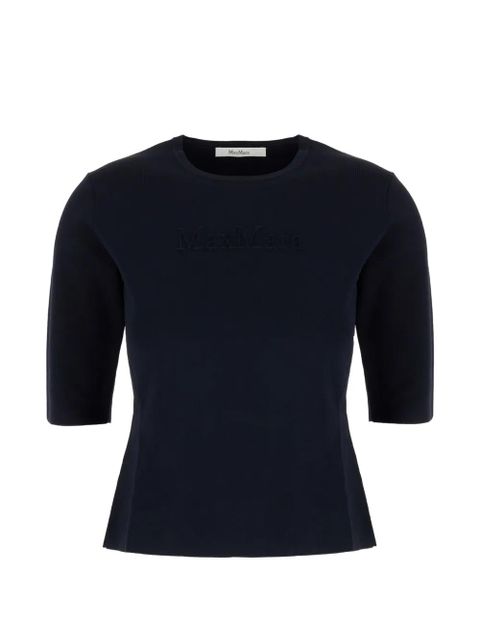 Max Mara embossed T-shirt - Blue - zdjęcie produktu nr 1