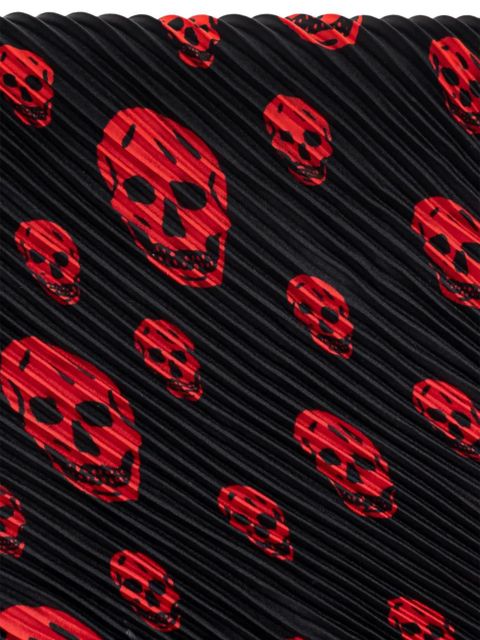 Alexander McQueen skull-print silk scarf - Black - zdjęcie produktu nr 2