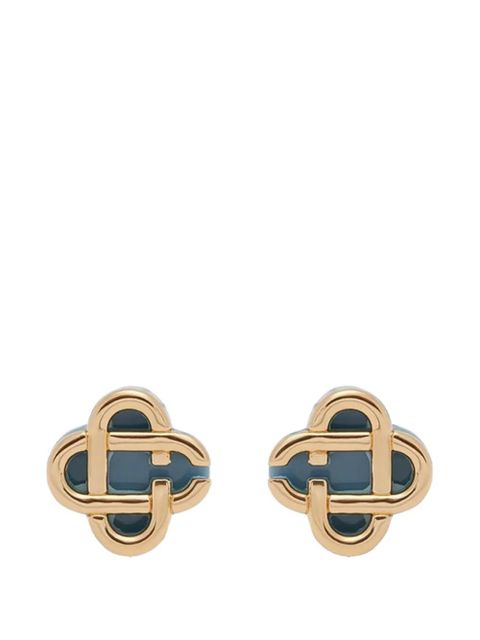 Casablanca Hiking Stacked stud earrings - Gold