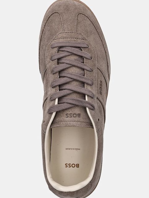 BOSS sneakersy zamszowe Brenta damskie kolor brązowy 50536645