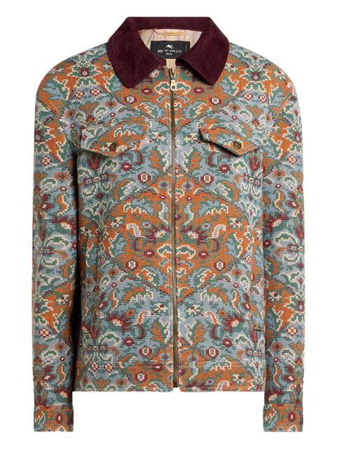 ETRO zip-up floral jacket - Blue - zdjęcie produktu nr 1