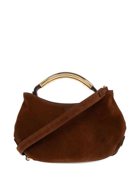 Moschino Handle Me rounded shoulder bag - Brown