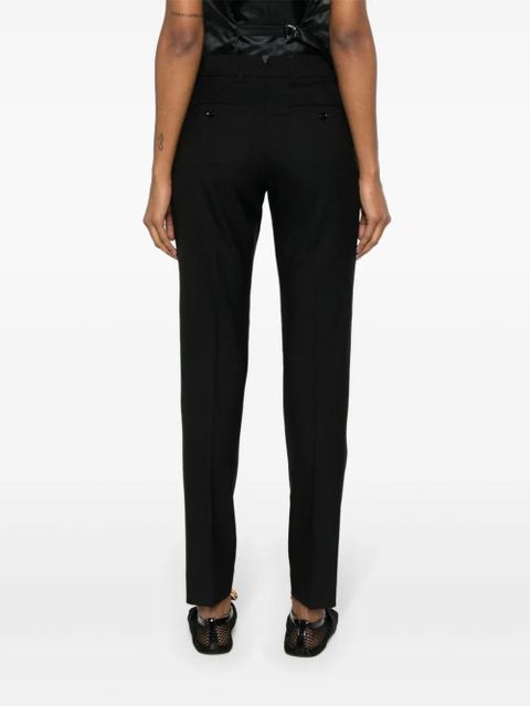 AMI Paris high-waist tapered-leg trousers - Black