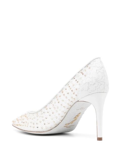 René Caovilla pointed toe pumps - White - zdjęcie produktu nr 2