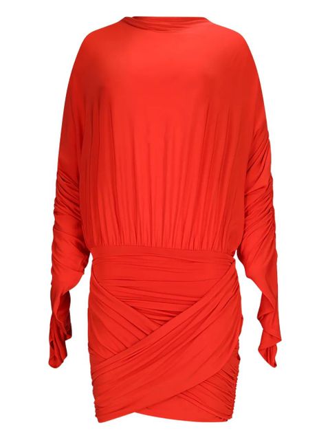 Magda Butrym long-sleeve ruched mini dress - Red - zdjęcie produktu nr 1