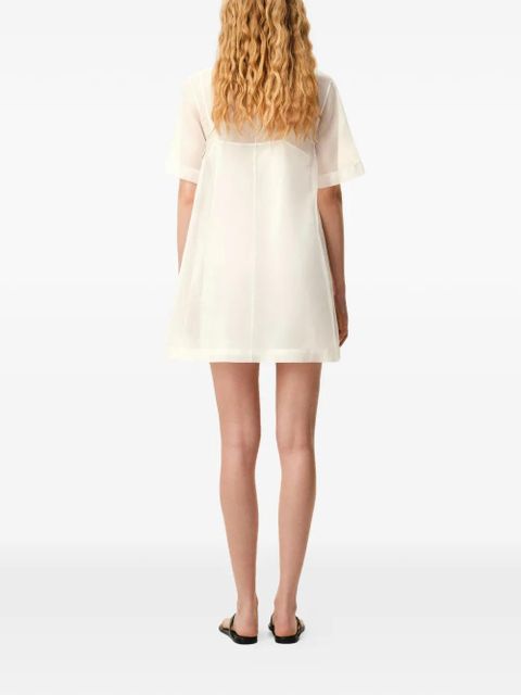 AMI Paris Trapeze mini dress - White