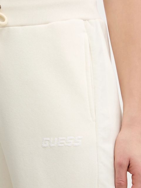 Guess spodnie dresowe AELIA damskie kolor beżowy gładkie V5BB10 KB681 - zdjęcie produktu nr 2