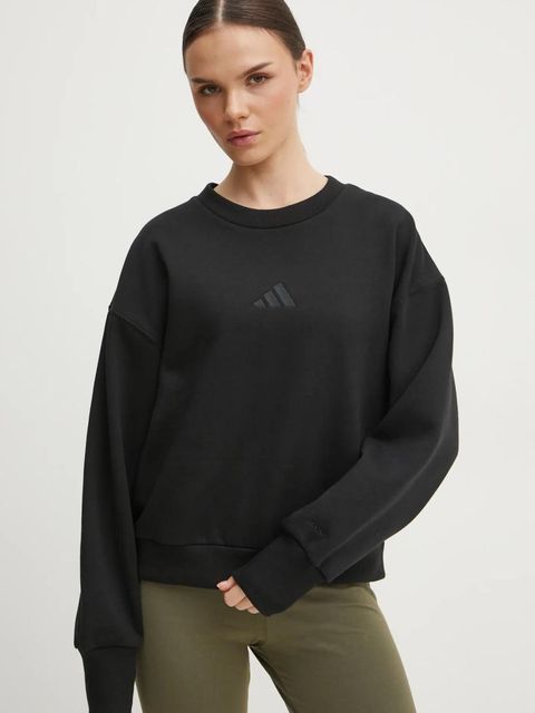 adidas bluza ALL SZN damska kolor czarny gładka IX3812 - zdjęcie produktu nr 1