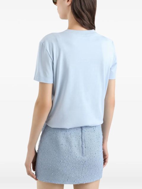 Dolce & Gabbana logo-embroidered T-shirt - Blue