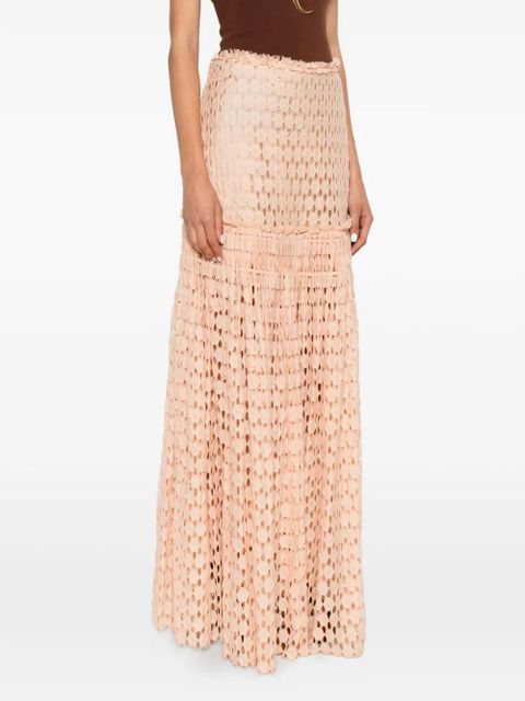 Ulla Johnson Aris lace maxi skirt - Pink