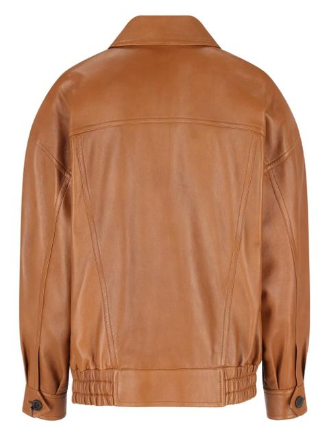 Saint Laurent leather bomber jacket - Brown - zdjęcie produktu nr 2