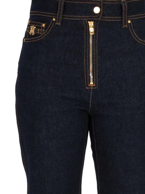 AMIRI gold-zip flared jeans - Blue