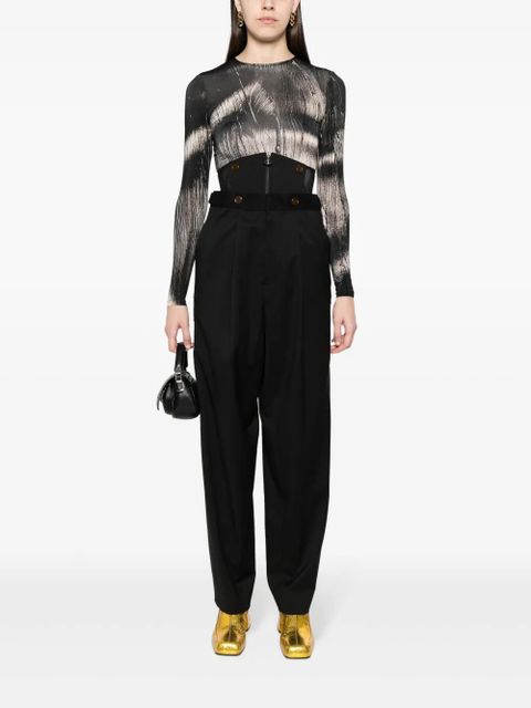 Vivienne Westwood corset-detail trousers - Black