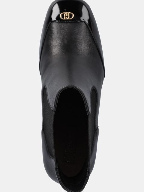 Liu Jo sztyblety skórzane SAMY 02 damskie kolor czarny na słupku SF5087PX69522222