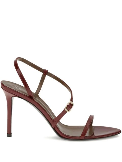 Giuseppe Zanotti 90mm buckle-detail stiletto sandals - Red - zdjęcie produktu nr 1