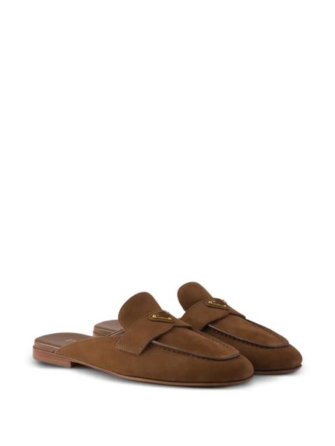 Prada leather mules - Brown - zdjęcie produktu nr 2