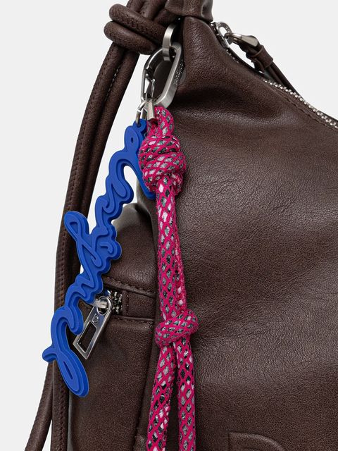 Desigual torebka HALF LOGO MONTVIL kolor brązowy 25WAXPAY