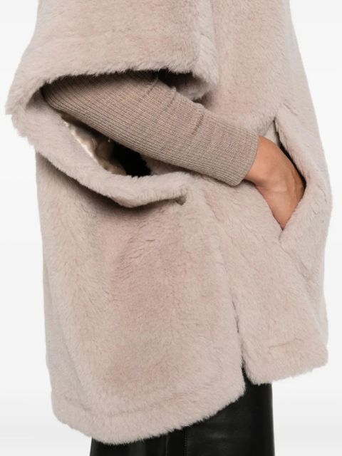 Max Mara Tebe Teddy cape - Neutrals