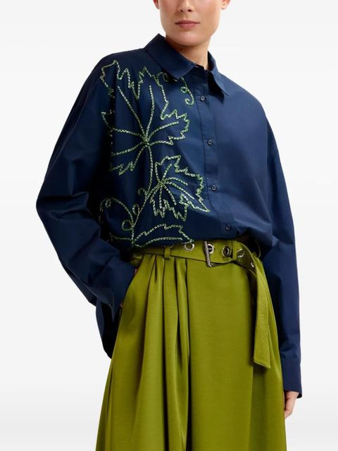 Essentiel Antwerp pleated-detail belted skirt - Green