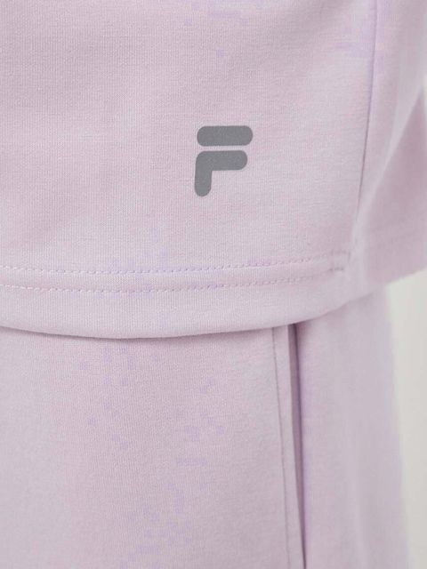 Fila bluza dresowa Crivitz kolor fioletowy z kapturem gładka