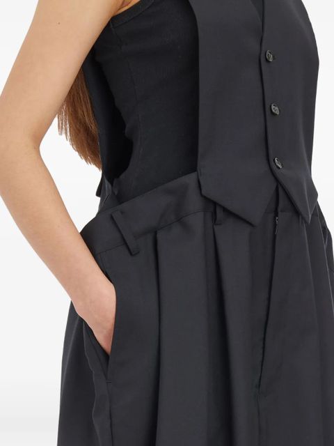 Comme Des Garçons wool playsuit - Black