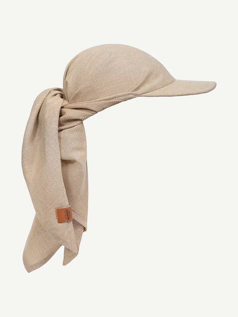 RUSLAN BAGINSKIY chusta z daszkiem damska bawełniana Logo Patch Scarf Visor - zdjęcie produktu nr 1