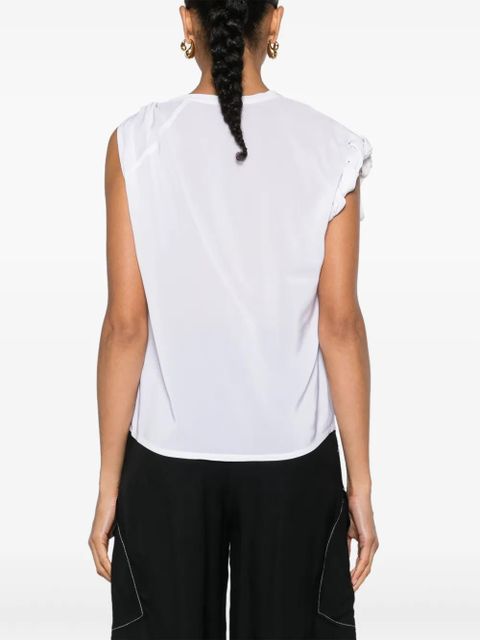 PINKO twist-detail sleeveless blouse - Z04