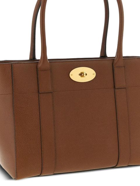 Mulberry leather tote bag - Brown