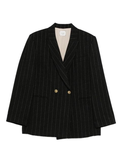 Alysi pinstripe double-breasted jacket - Grey - zdjęcie produktu nr 1