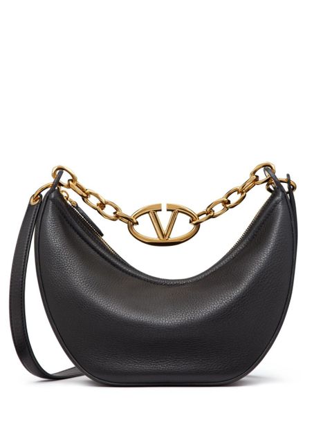 Valentino Garavani small VLogo Moon Hobo bag - Black - zdjęcie produktu nr 1