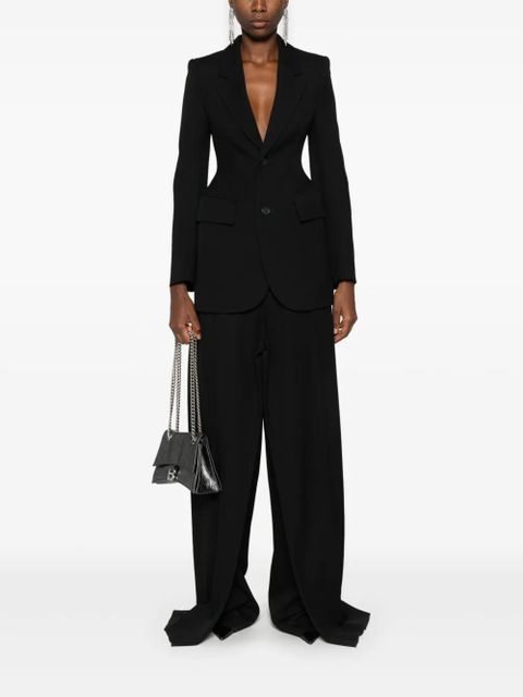 Balenciaga wool tailored trousers - Black