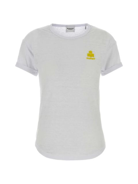 MARANT ÉTOILE rolled-sleeves T-shirt - White - zdjęcie produktu nr 1
