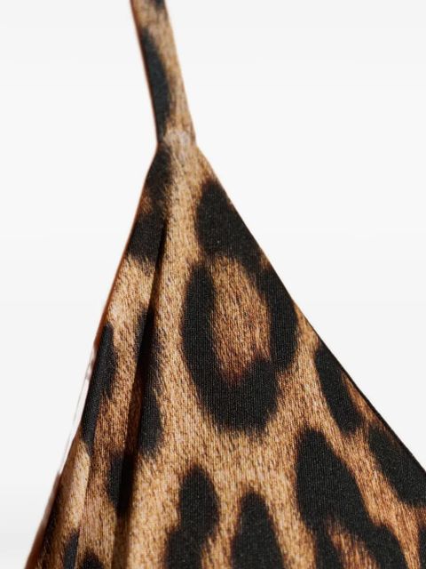 Moschino leopard-print bikini top - Neutrals - zdjęcie produktu nr 2