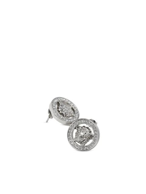 Versace Medusa '95 crystal-embellished earrings - Silver - zdjęcie produktu nr 2
