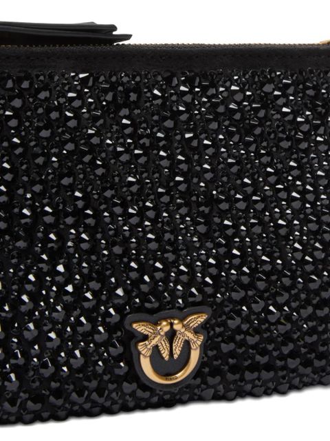 PINKO embellished-logo mini bag - Black
