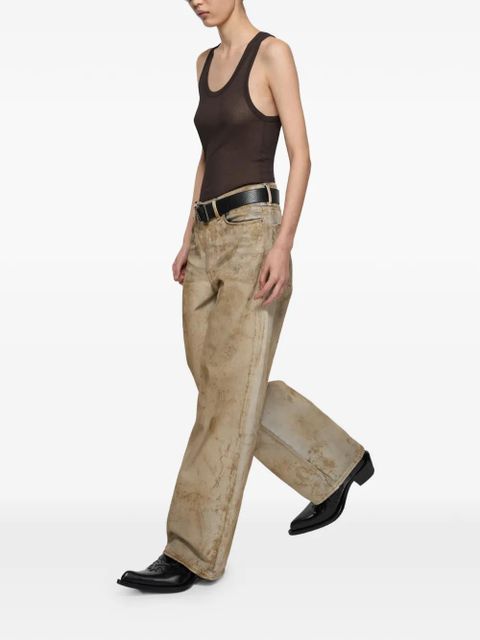 Acne Studios ribbed-knit tank top - Brown - zdjęcie produktu nr 2