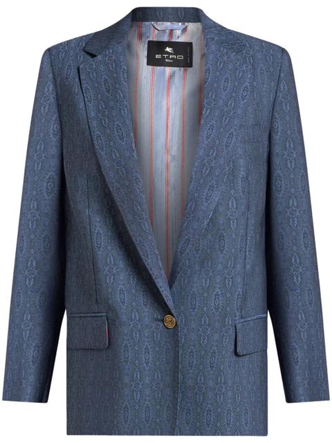 ETRO wool blazer - Blue - zdjęcie produktu nr 1